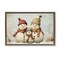 Stupell Industries Snowman Family Of Three Floating Frame, design by Petal Prints Design